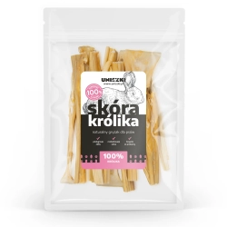 UNISZKI SKÓRA KRÓLIKA NATURALNY GRYZAK DLA PSA 100G