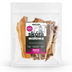 UNISZKI SKÓRA WOŁOWA NATURALNY GRYZAK DLA PSA 100G