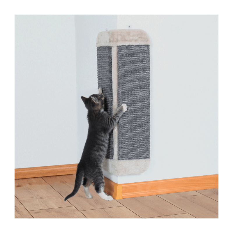 Drapak narożny na róg ściany dla kota Trixie 32x60cm szary