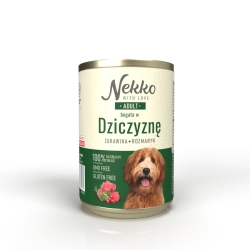 NEKKO ADULT DZICZYZNA ROZMARYN ŻURAWINA 400G PUSZKA
