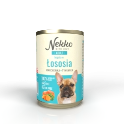 NEKKO ADULT ŁOSOŚ MARCHEW TYMIANEK 400G PUSZKA